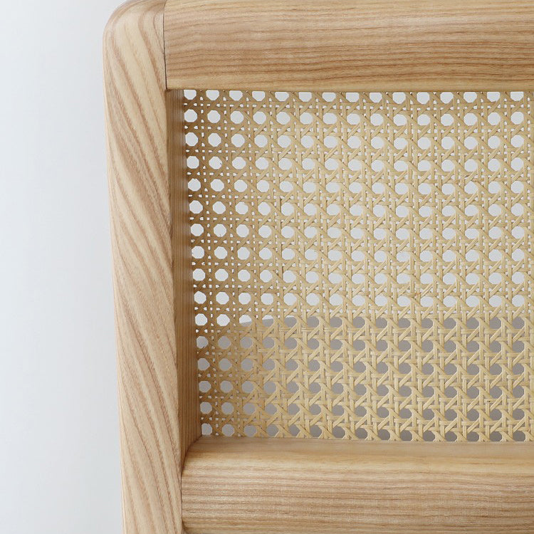 Contemporary Armless Upholstered Bar Stool with Solid Wood Base