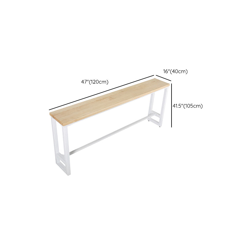 Modern Light Wood Finish 1/4/5 Pcs Bar Set with Footrest for Dining Room