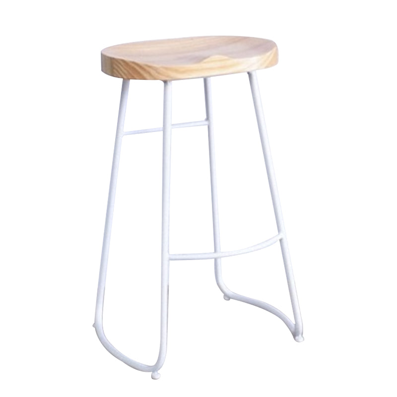 1/4 Pieces Modern Rectangle Solid Wood Top Counter Table with High Stools