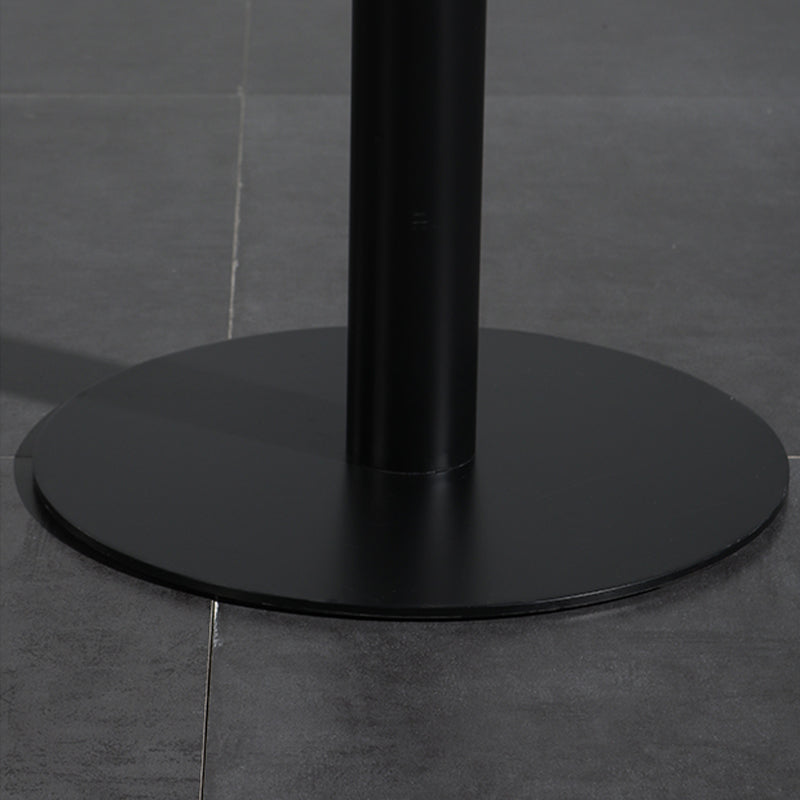 Contemporary Round Wood Top Bar Dining Table for Coffee Shop