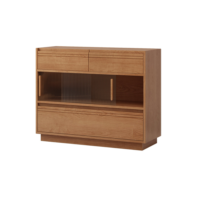 Modern Pine Wood Rectangle Kitchen Island Table for Dining Room