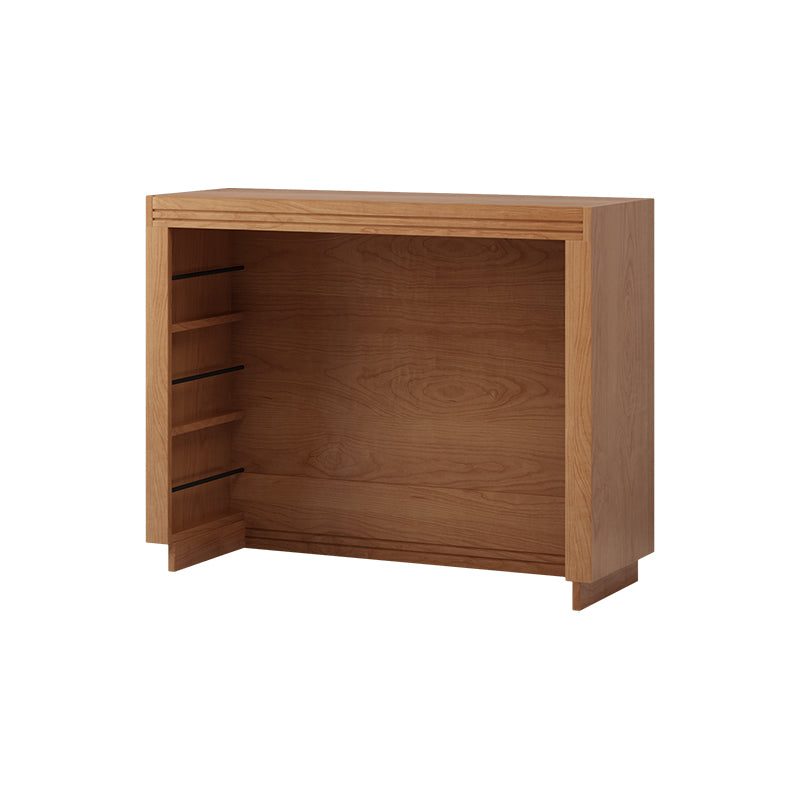 Modern Pine Wood Rectangle Kitchen Island Table for Dining Room