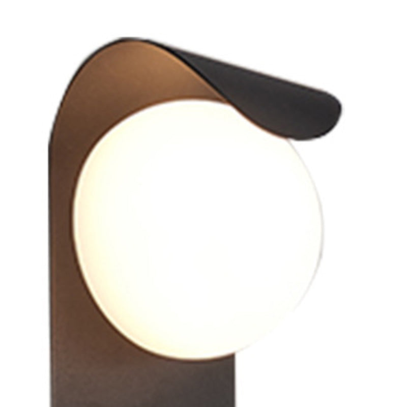 Polish Finish Metal Wall Light Industrial Globe Lighting for Foyer