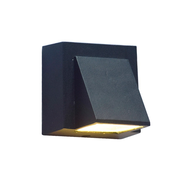 Black Wall Lamp Modern Style Wall Mount Lamp with Acrylic Shade for Bedroom