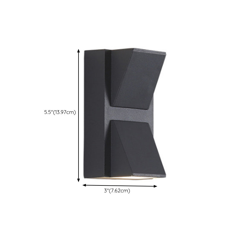 Black Wall Lamp Modern Style Wall Mount Lamp with Acrylic Shade for Bedroom