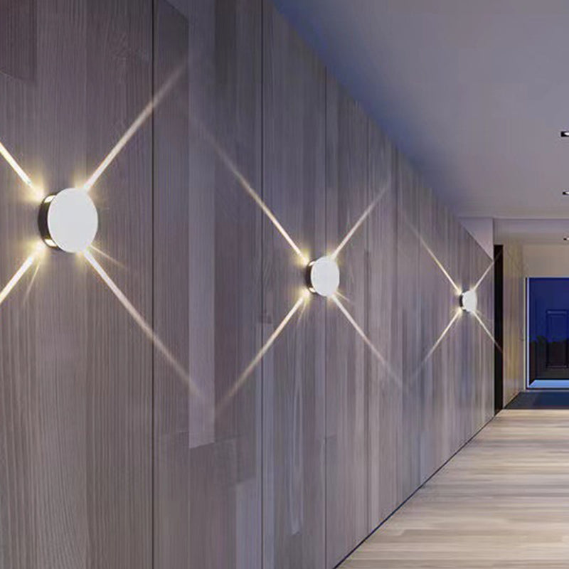LED Wall Lamp Modern Style Wall Mount Lamp with Aluminum Shade for Bedroom