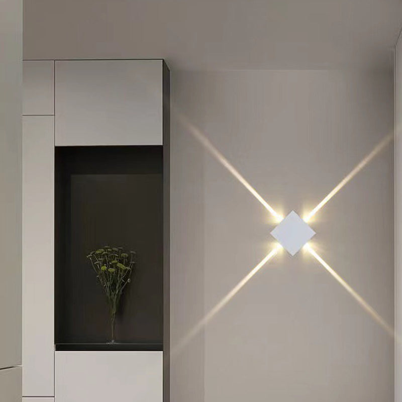 LED Wall Lamp Modern Style Wall Mount Lamp with Aluminum Shade for Bedroom