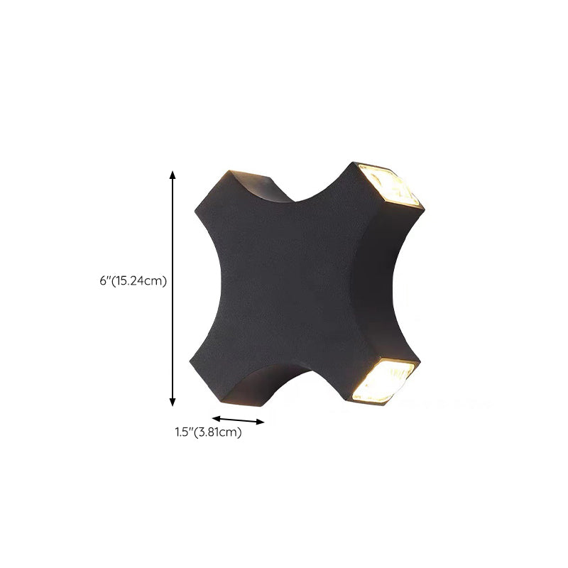 LED Wall Lamp Modern Style Wall Mount Lamp with Aluminum Shade for Bedroom