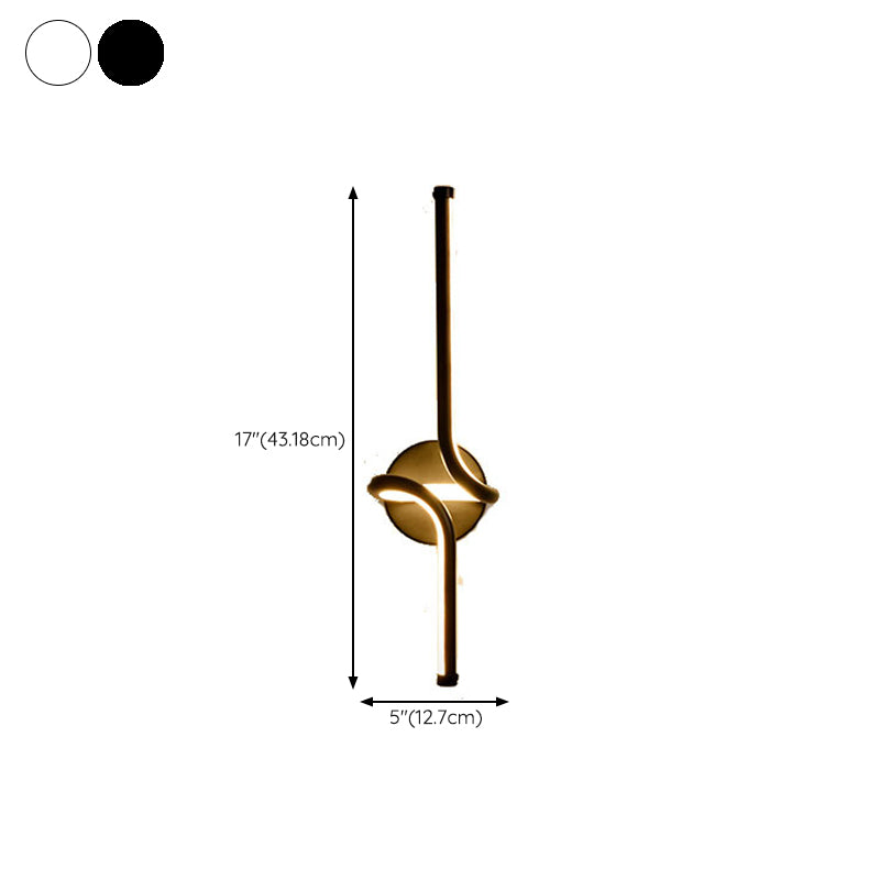Strip Shape Wall Lamp LED Wall Mount Lamp with Acrylic Shade for Bedroom
