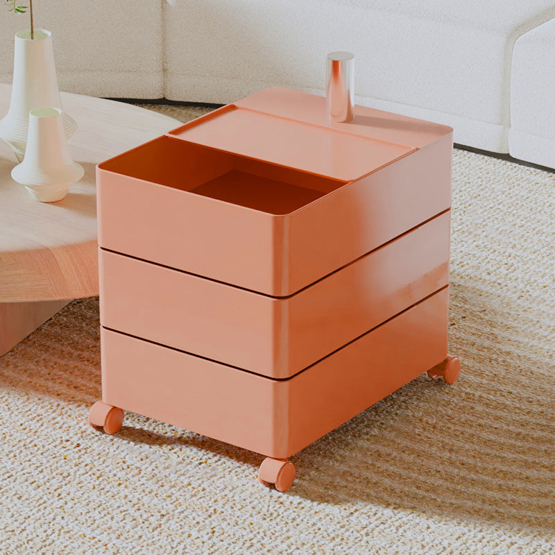 Modern Bedside Cabinet Plastic Accent Table Nightstand for Living Room
