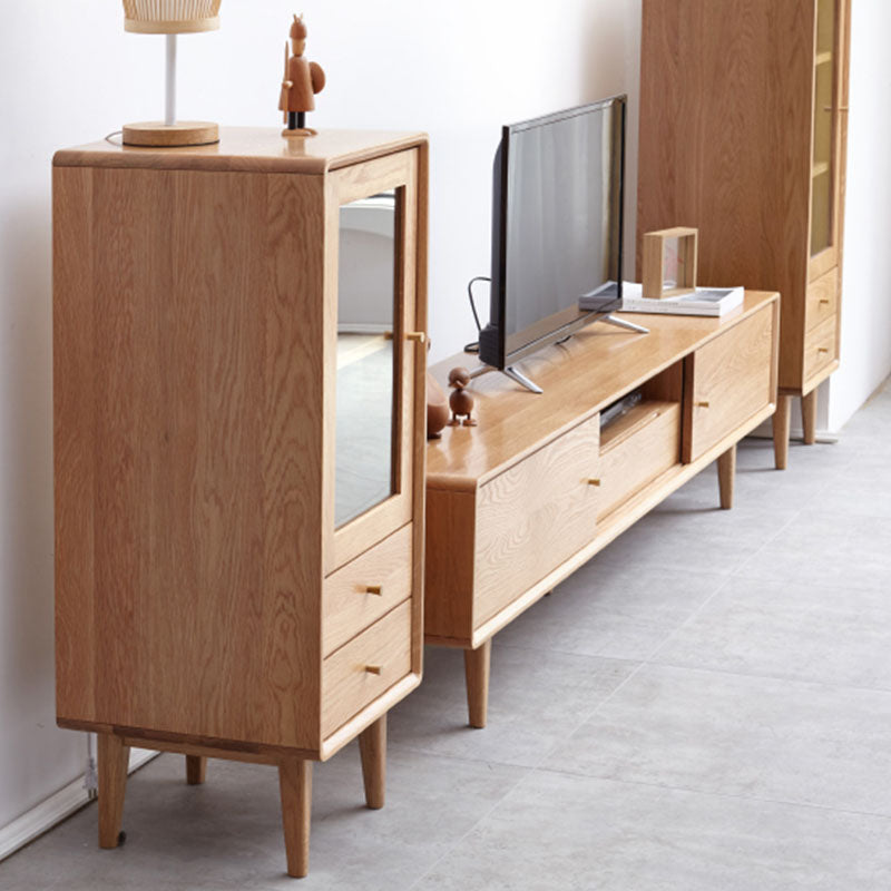 Contemporary Vertical Bachelor Chest Wood Storage Dresser for Home