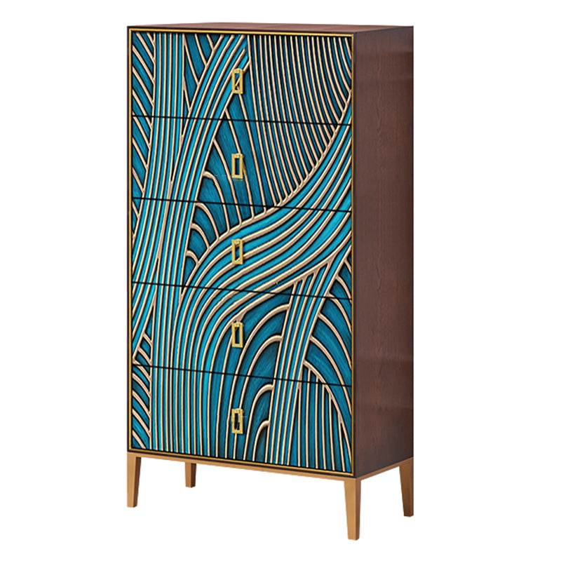 Modern Storage Chest Dresser Solid Wood Storage Chest , 15.6 Inch Width