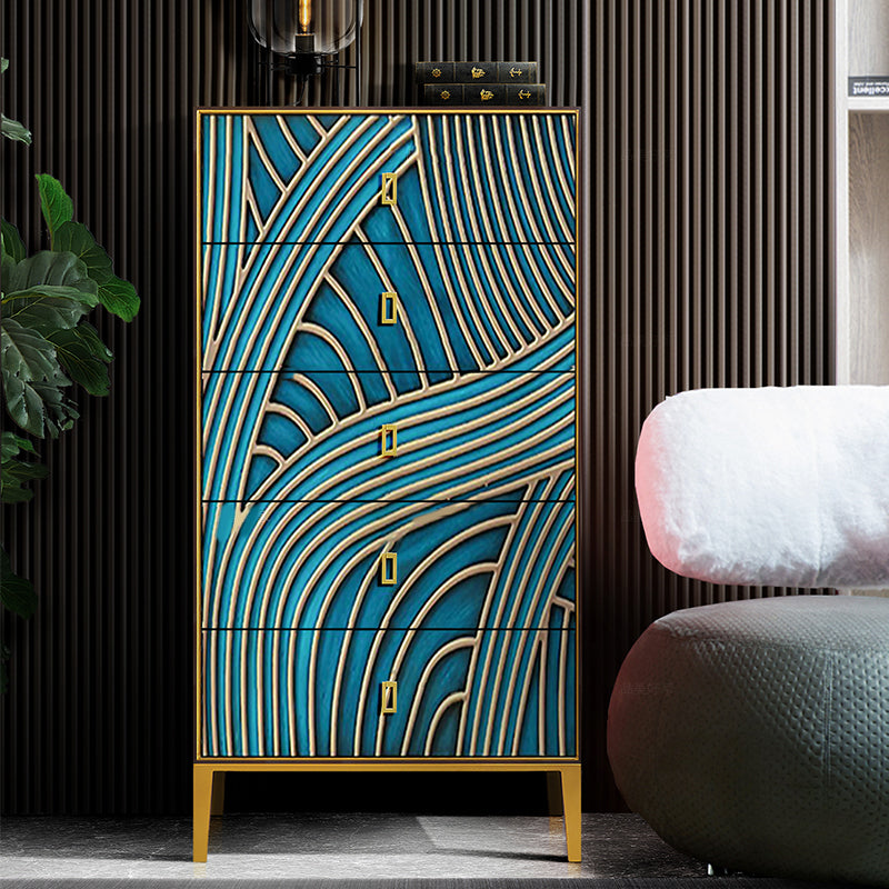 Modern Storage Chest Dresser Solid Wood Storage Chest , 15.6 Inch Width