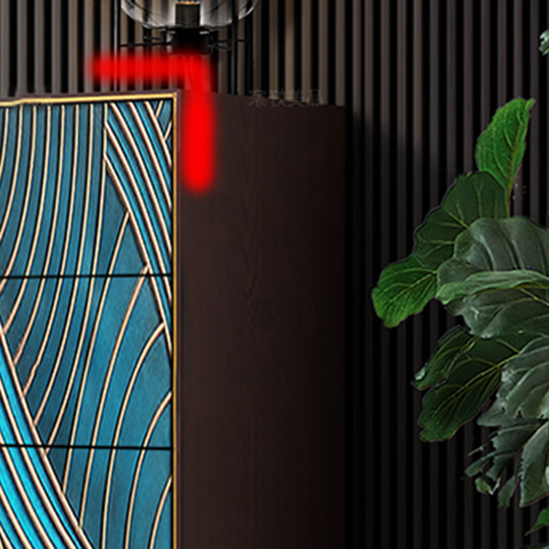 Modern Storage Chest Dresser Solid Wood Storage Chest , 15.6 Inch Width