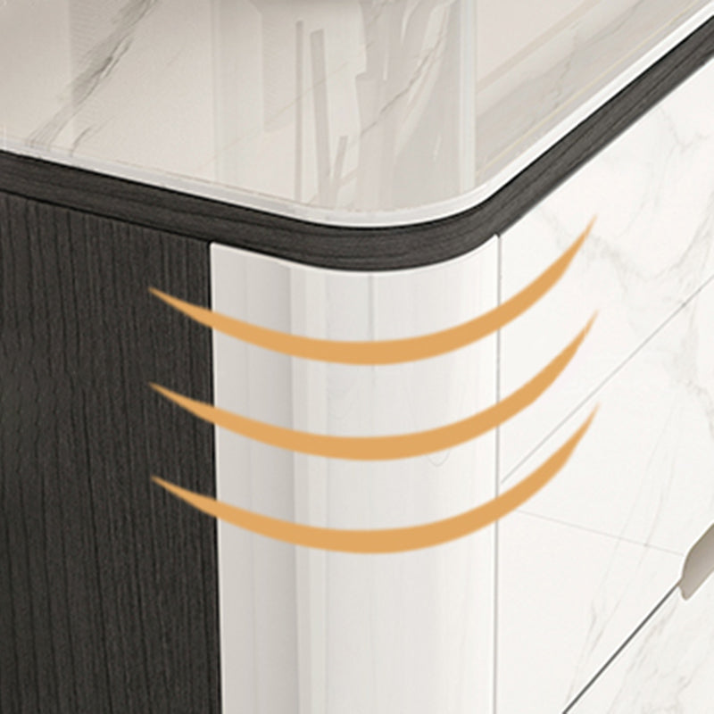 Stone Storage Chest Dresser Horizontal Storage Chest with 6 Drawers