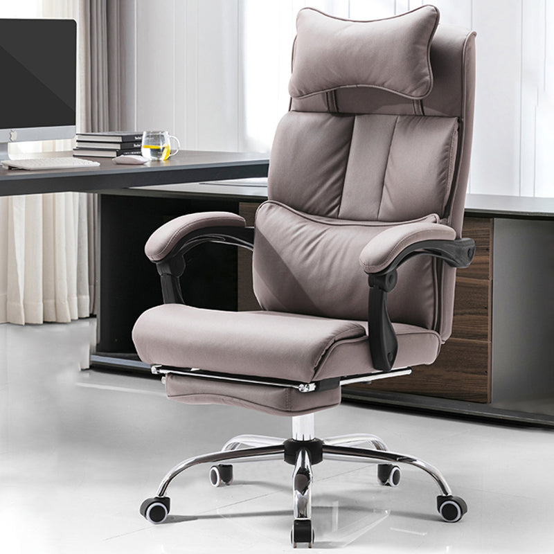 Modern Office Chair Padded Arms No Distressing Ergonomic Desk Chair with Wheels