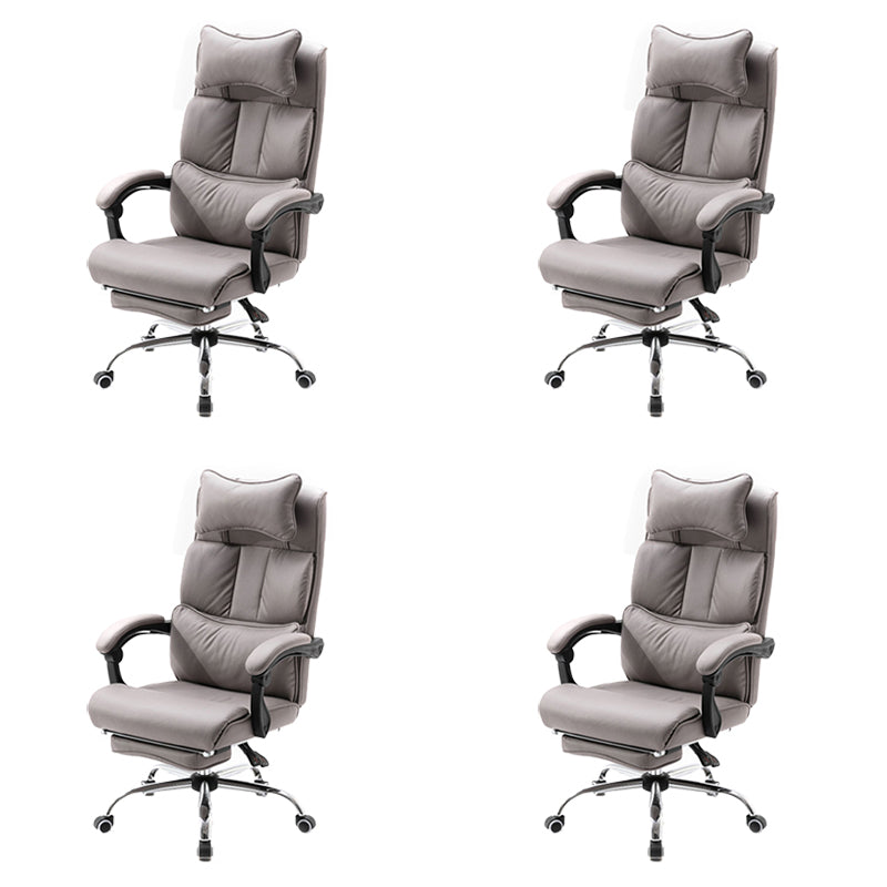 Modern Office Chair Padded Arms No Distressing Ergonomic Desk Chair with Wheels