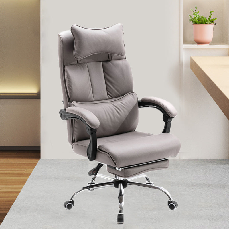Modern Office Chair Padded Arms No Distressing Ergonomic Desk Chair with Wheels