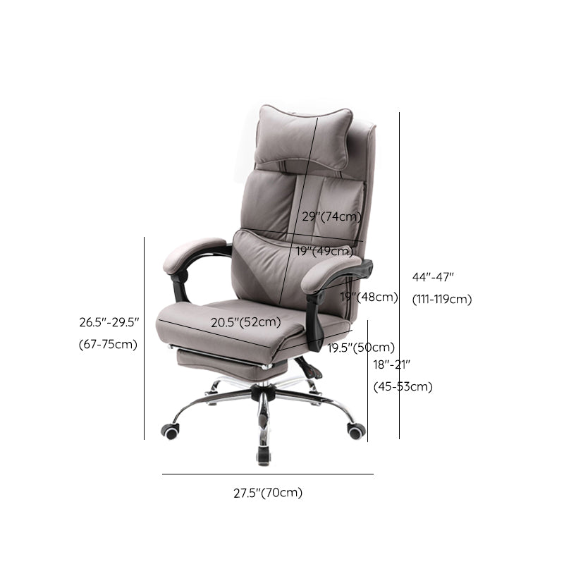 Modern Office Chair Padded Arms No Distressing Ergonomic Desk Chair with Wheels