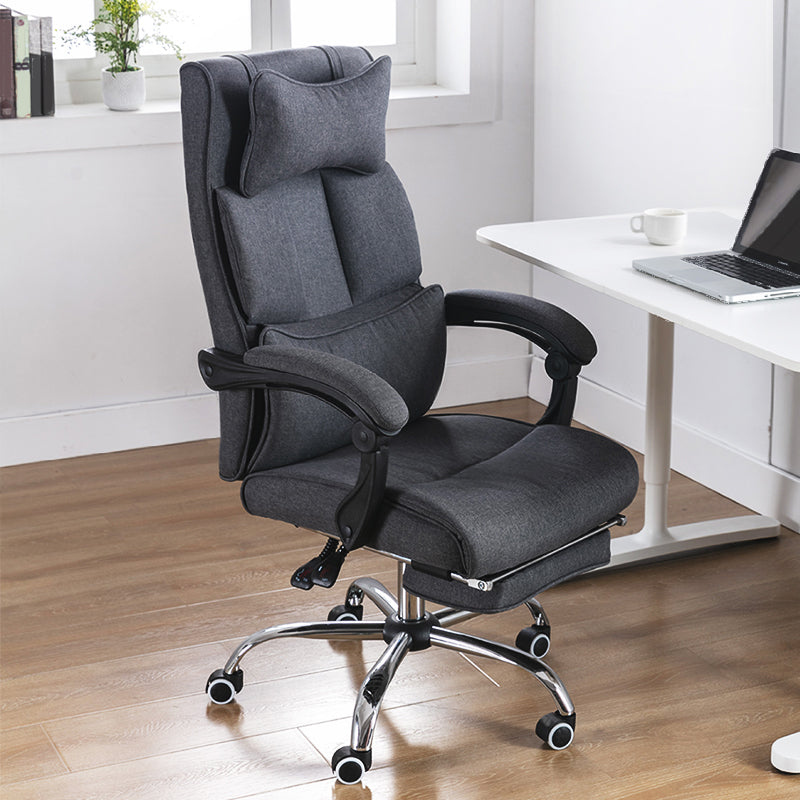 Modern Padded Arms Office Chair No Distressing Ergonomic Chair