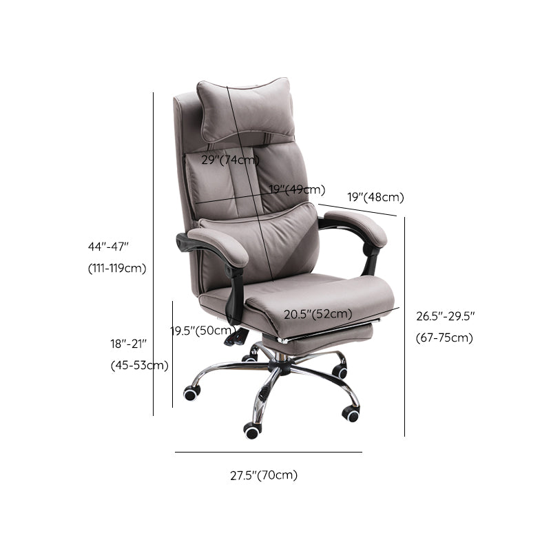 Modern Slide Chair Padded Arms No Distressing Ergonomic Chair with Wheels