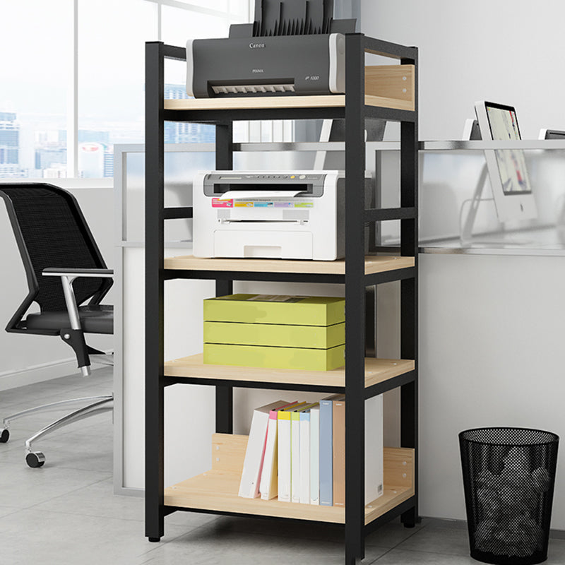Scandinavian Open Back Bookcase with Shelves for Home Office