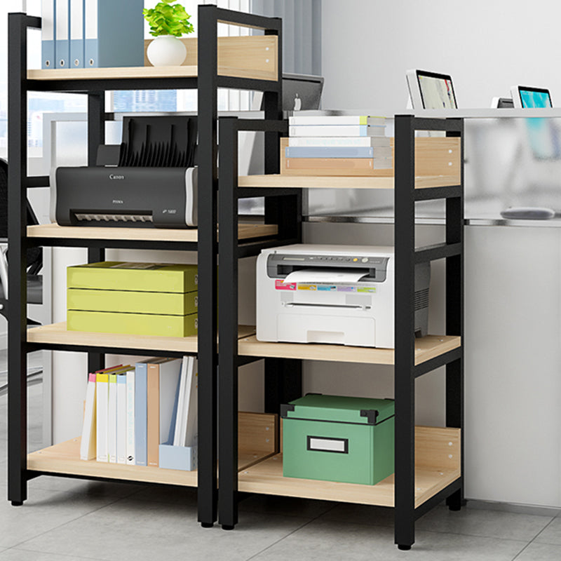 Scandinavian Open Back Bookcase with Shelves for Home Office