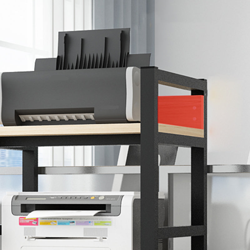 Scandinavian Open Back Bookcase with Shelves for Home Office