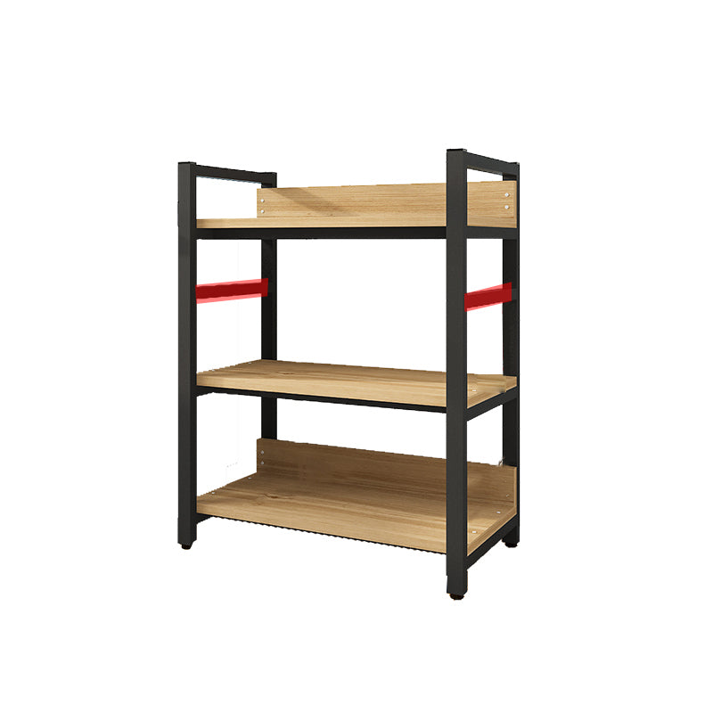 Scandinavian Open Back Bookcase with Shelves for Home Office