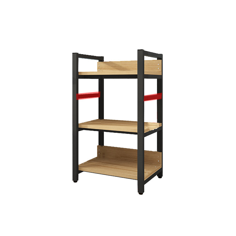 Scandinavian Open Back Bookcase with Shelves for Home Office