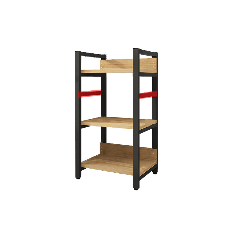 Scandinavian Open Back Bookcase with Shelves for Home Office