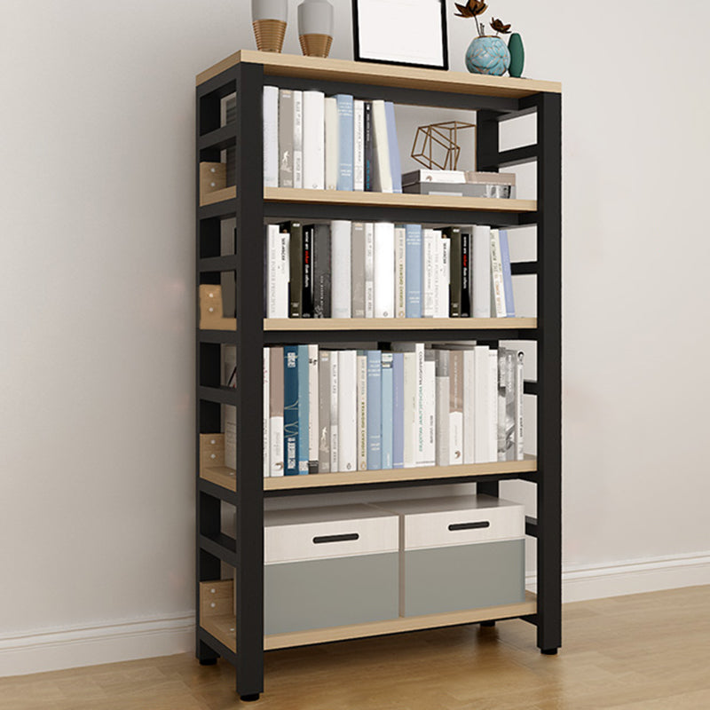 Scandinavian Open Back Shelf Bookcase Shelves Included for Home Office