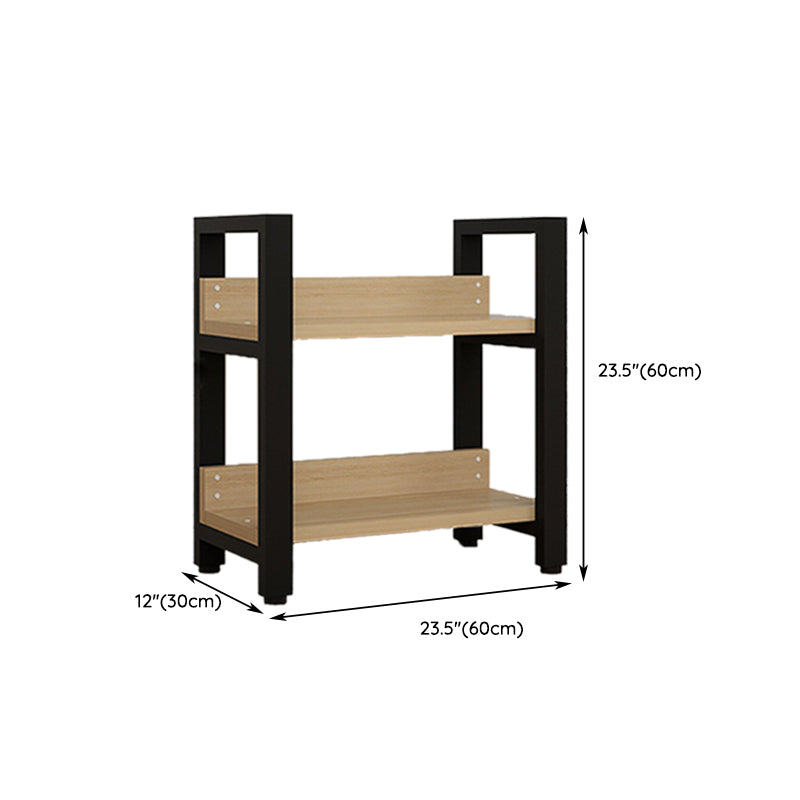 Scandinavian Open Back Shelf Bookcase Shelves Included for Home Office