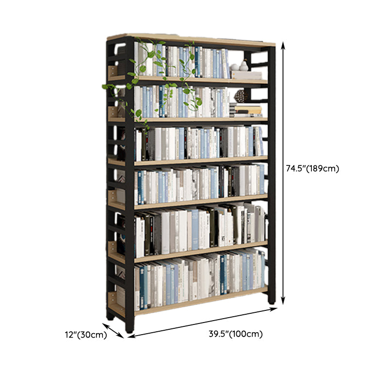 Scandinavian Open Back Shelf Bookcase Shelves Included for Home Office