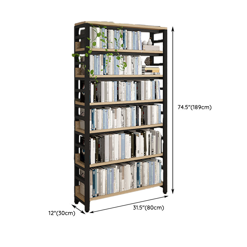 Scandinavian Open Back Shelf Bookcase Shelves Included for Home Office