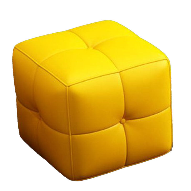Modern Square Pouf Stain Resistant Colorful Pouf for Living Room