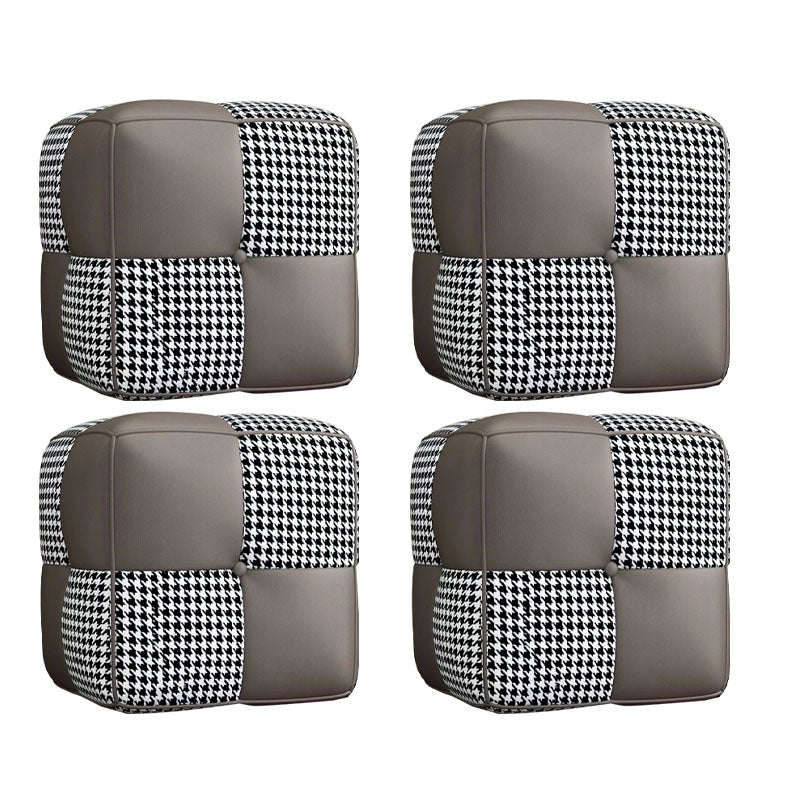 Modern Square Pouf Stain Resistant Colorful Pouf for Living Room