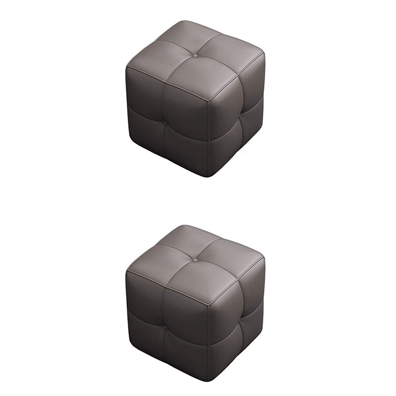 Modern Square Pouf Stain Resistant Colorful Pouf for Living Room