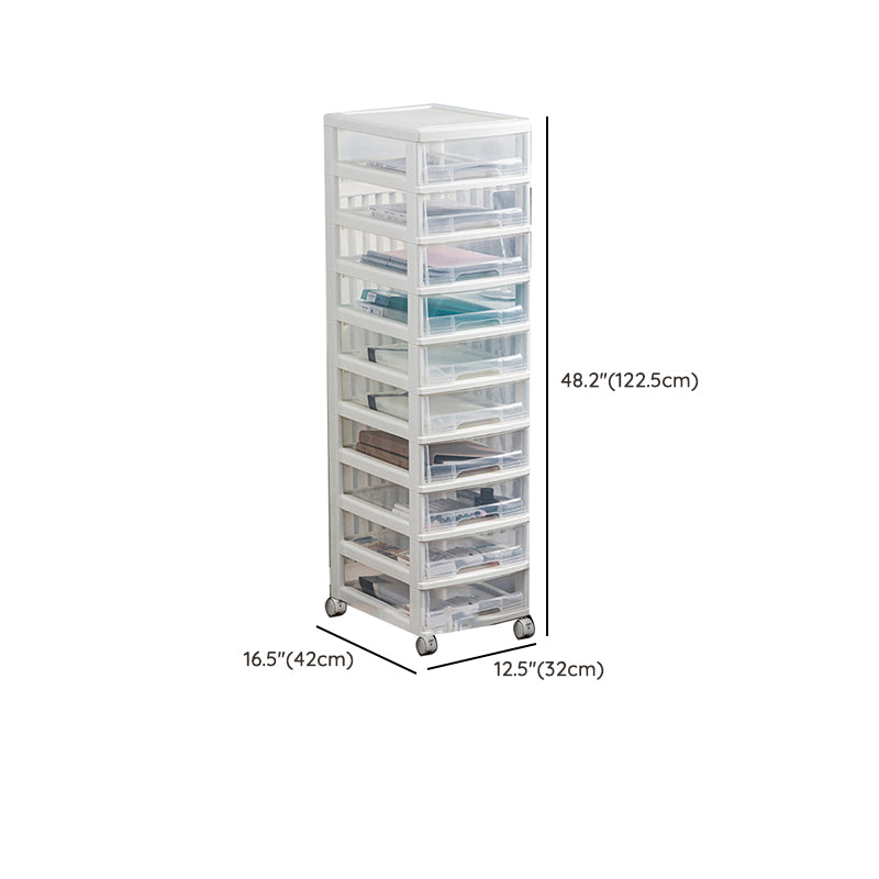 Transparent Filing Cabinet Modern Plastic Drawers Filing Cabinet