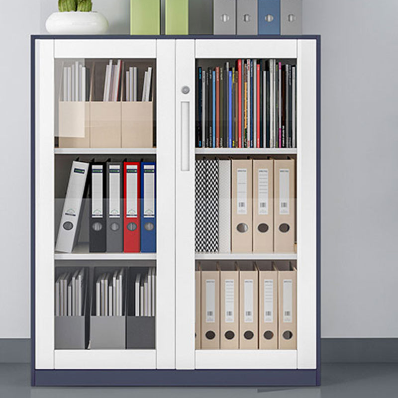 Contemporary File Cabinet Steel Frame Fire-Resistant File Cabinet