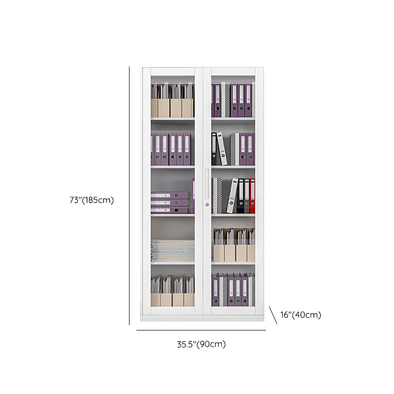 Contemporary File Cabinet Steel Frame Fire-Resistant File Cabinet