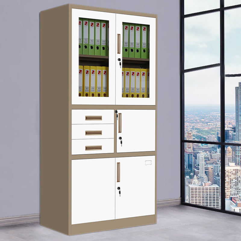 Metal Storage Filing Cabinet Contemporary Shelves Locking File Cabinet