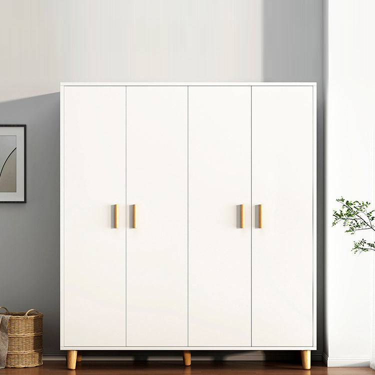 Contemporary Wardrobe Armoire Wooden Armoire with Doors and Legs