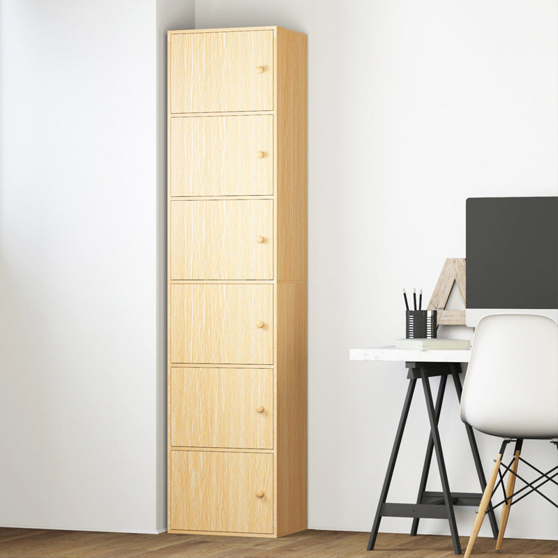 Contemporary Wardrobe Armoire Wood Non-Hanging Armoire with Door