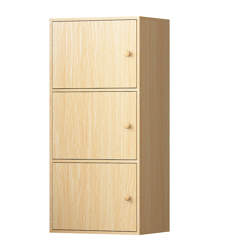 Contemporary Wardrobe Armoire Wood Non-Hanging Armoire with Door