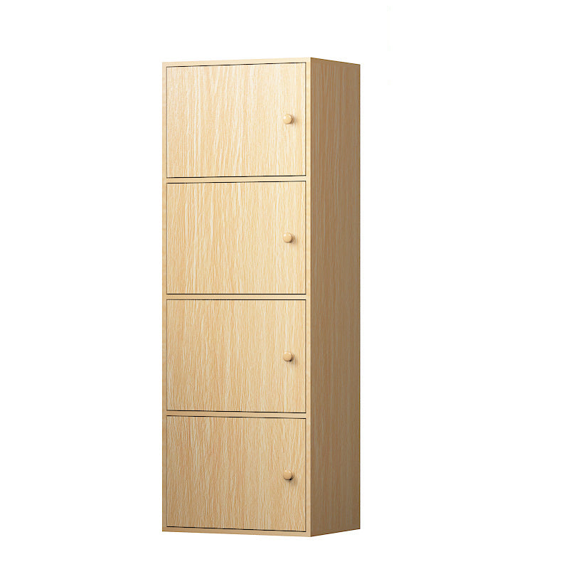 Contemporary Wardrobe Armoire Wood Non-Hanging Armoire with Door