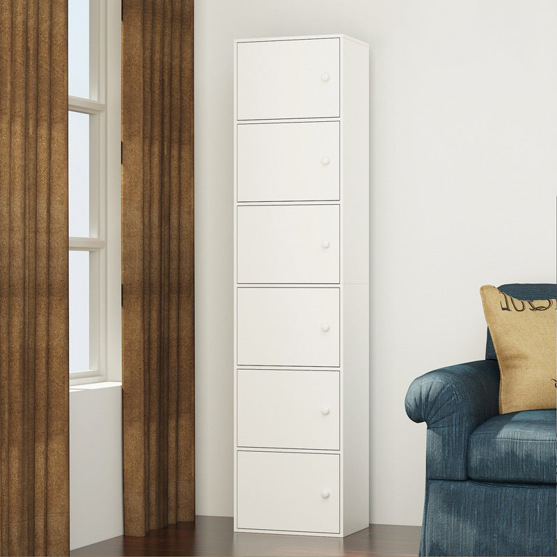 Contemporary Wardrobe Armoire Wood Non-Hanging Armoire with Door
