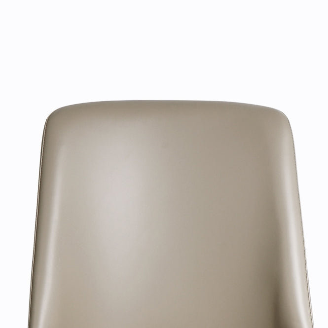 Faux Leather and Metal Contemporary Armless Dining and Accent Chairs