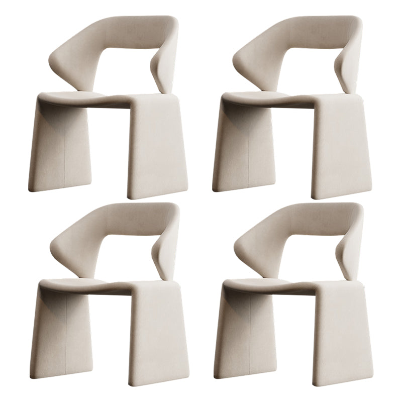Upholstered and Velvet Open Back Dining and Accent Chairs for Home