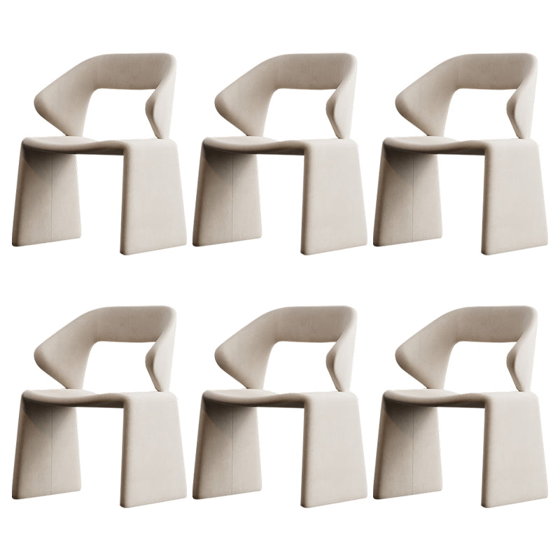 Upholstered and Velvet Open Back Dining and Accent Chairs for Home